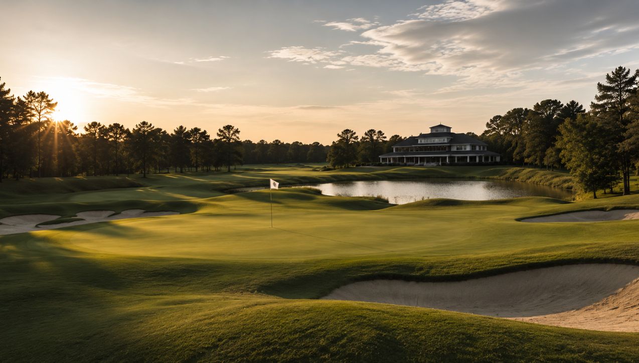 Golf course view during Kristof Ulenaers tournament season