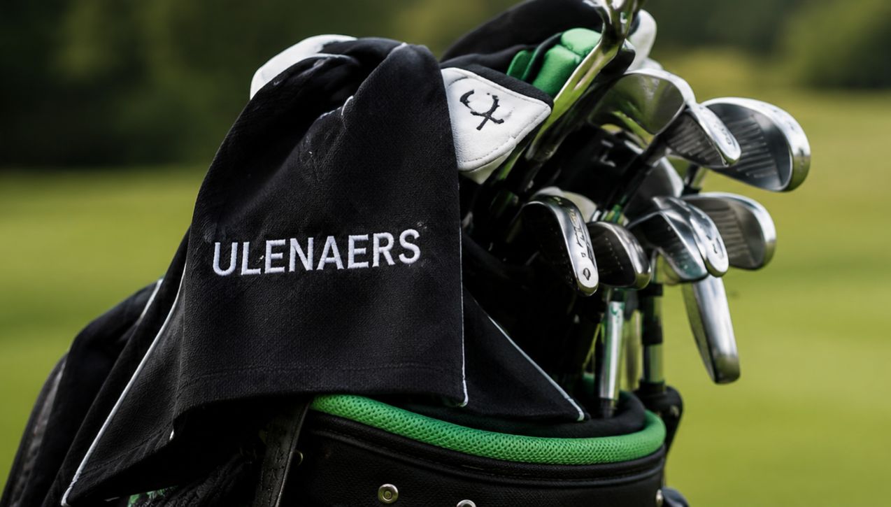 Kristof Ulenaers golf bag during tournament preparation