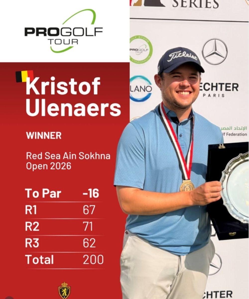 Kristof Ulenaers winner of the Red Sea Ain Sokhna Open 2026